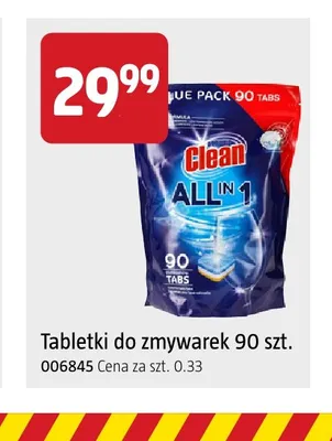 Tabletki do zmywarek Clean All in 1 promocja w Jula