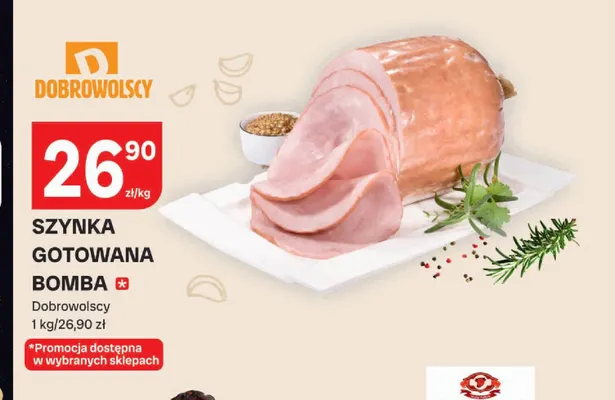 Szynka gotowana Bomba Dobrowolscy promocja w Chorten