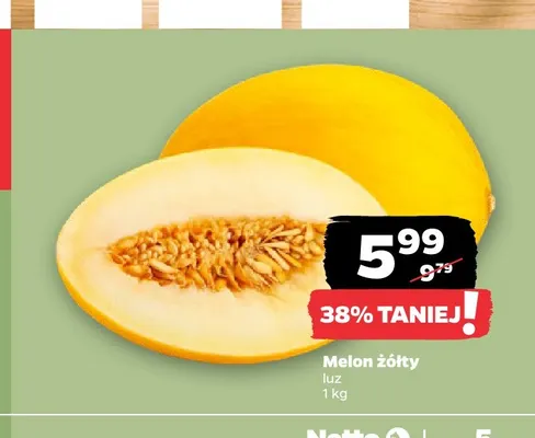 Melon żółty promocja w Netto