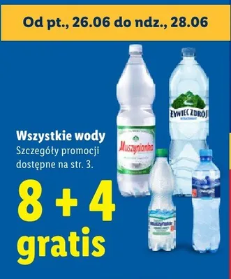 Woda Muszynianka promocja w Lidl