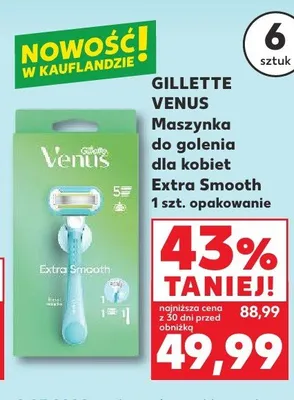 Maszynka do golenia dla kobiet Extra Smooth promocja w Kaufland