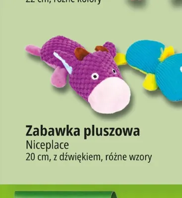 Zabawka pluszowa Niceplace z dźwiękiem promocja w Leclerc