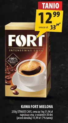 Kawa Fort Mielona Strauss Cafe promocja w Arhelan