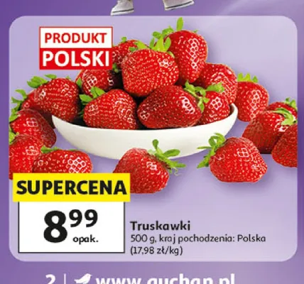 Truskawki polskie promocja w Auchan