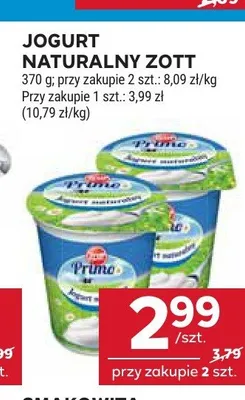 Jogurt naturalny Zott promocja w Stokrotka