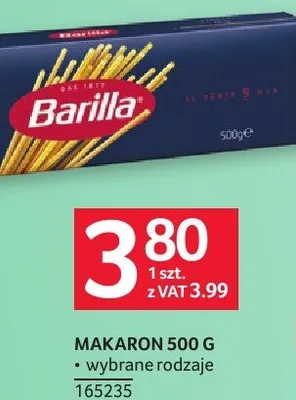 Makaron Barilla promocja w Selgros
