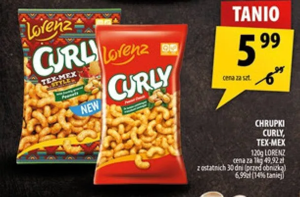 Chrupki Curly promocja w Arhelan