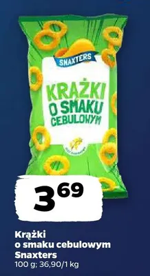 Krążki o smaku cebulowym Snaxters promocja w Netto