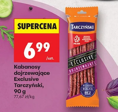 Kabanosy dojrzewające Exclusive promocja w Biedronka