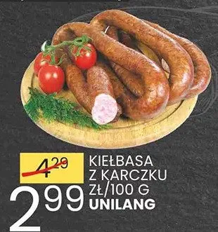 Kiełbasa z karczku promocja w Wafelek