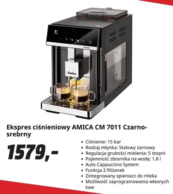 Ekspres ciśnieniowy Amica CM 7011 promocja w Media Markt