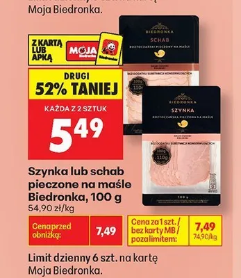 Schab pieczony na maśle Biedronka promocja w Biedronka