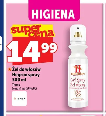 Żel do włosów Hegron spray promocja w TOPAZ