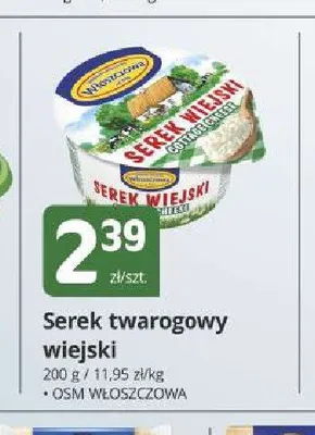 Serek twarogowy wiejski Włoszczowa promocja w Marketvita