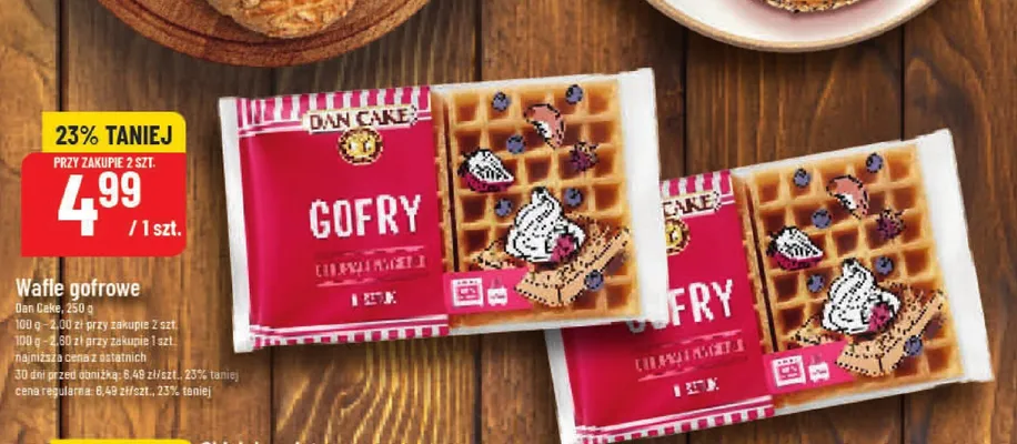 Wafle gofrowe promocja w POLOmarket