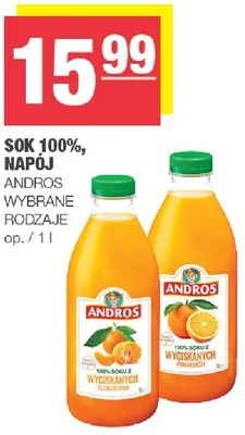 Sok 100%, napój promocja w SPAR