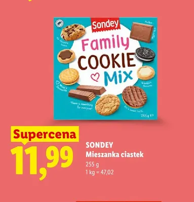 Mieszanka ciastek Sondey Family Cookie Mix promocja w Lidl
