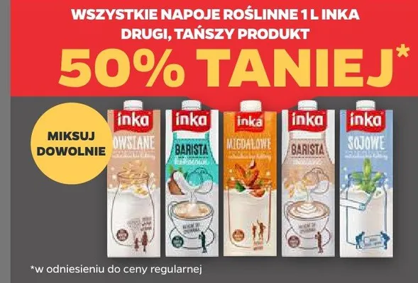 Napoje roślinne 1l różne rodzaje promocja w Netto