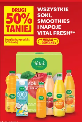 Smoothie mango jabłko banan marakuja Vital Fresh promocja w Biedronka