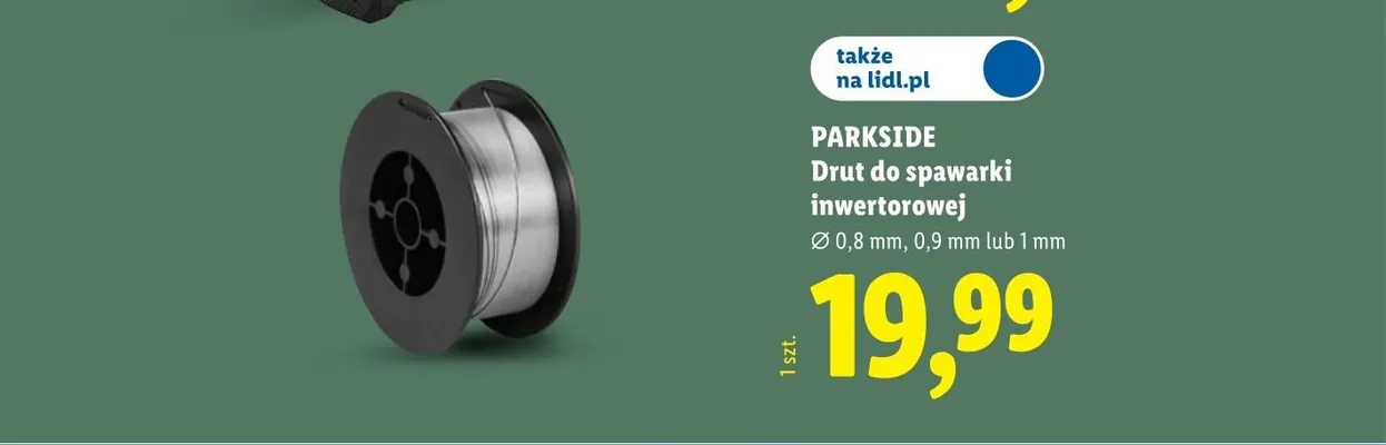 Drut do spawarki inwertorowej Parkside promocja w Lidl