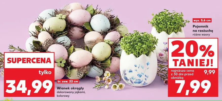 Pojemnik na rzeżuchę różne wzory promocja w Kaufland