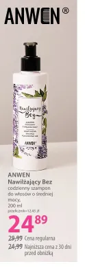 Nawilżający Bez codzienny szampon do włosów o średniej mocy Anwen promocja w Hebe