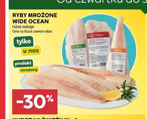 Ryby mrożone Wide Ocean promocja w Stokrotka