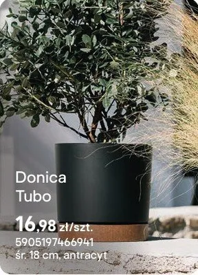 Donica Tubo antracyt promocja w Castorama