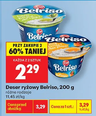 Deser ryżowy różne rodzaje promocja w Biedronka