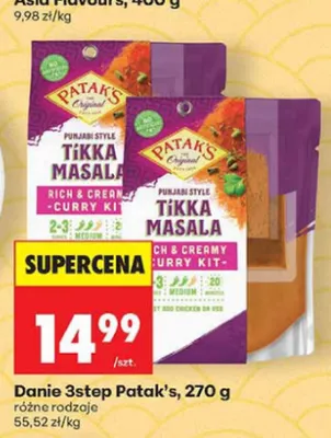 Danie 3step Tikka Masala Punjabi Style Patak's promocja w Biedronka