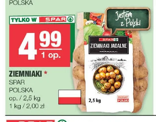 Ziemniaki polskie Spar promocja w SPAR