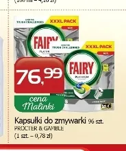Kapsułki do zmywarki Fairy promocja w MALINKA