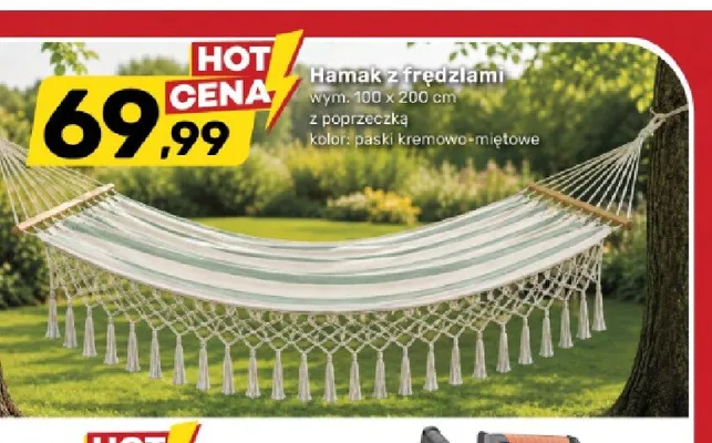 Hamak z frędzlami promocja w Bricomarche