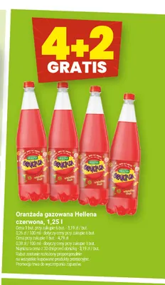 Oranżada gazowana Hellena czerwona promocja w Twój Market
