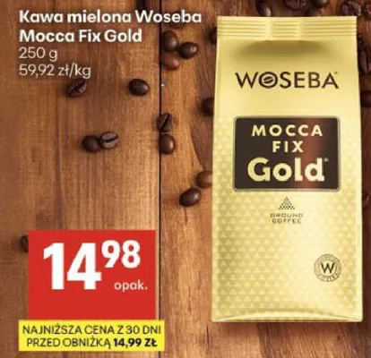 Kawa mielona Mocca Fix Gold promocja w Delikatesy Centrum