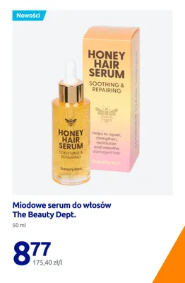 Miodowe serum do włosów The Beauty Dept. promocja w Action