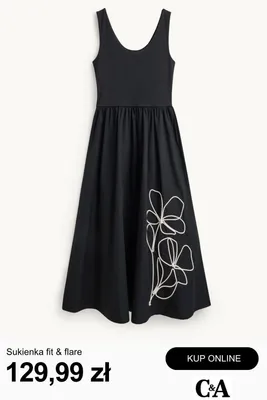 Sukienka fit & flare C&A promocja w C&A