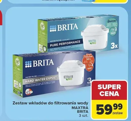 Zestaw wkładów do filtrowania wody Maxtra Brita promocja w Carrefour