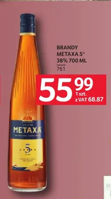Brandy Metaxa 5* promocja w Selgros