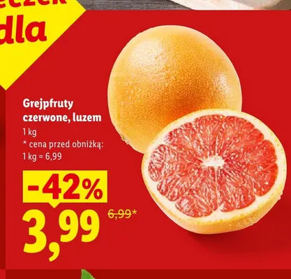 Grejpfruty czerwone luzem promocja w Lidl