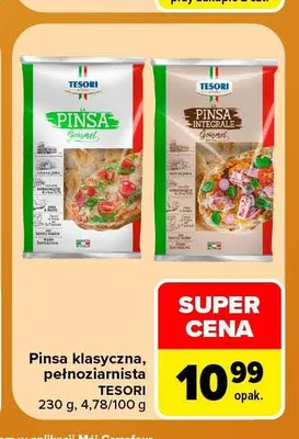 Pinsa klasyczna Tesori promocja w Carrefour Market