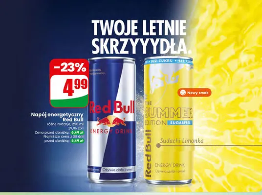 Napój energetyczny Red Bull Energy Drink promocja w Dino