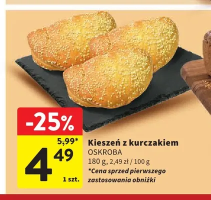 Kieszeń z kurczakiem Oskroba promocja w Intermarche