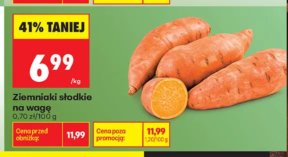 Ziemniaki słodkie promocja w Biedronka