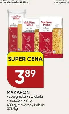 Makaron Makarony Polskie spaghetti promocja w Chata Polska