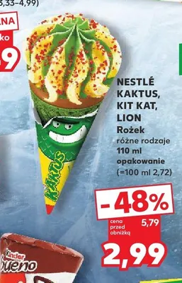 Lody rożek Lion promocja w Kaufland