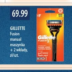 Maszynka do golenia Fusion manual + 2 wkłady Gillette promocja w Drogerie Laboo
