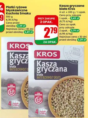 Kasza gryczana biała promocja w Dino