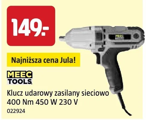 Klucz udarowy zasilany sieciowo 400 Nm 450 W 230 V promocja w Jula