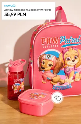 Zestaw z plecakiem 3-pak PAW Patrol promocja w Sinsay
